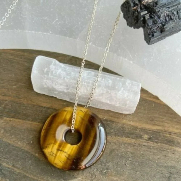 Alquimia by Ady Tiger Eye Pendant Necklace - Picture 4 of 5